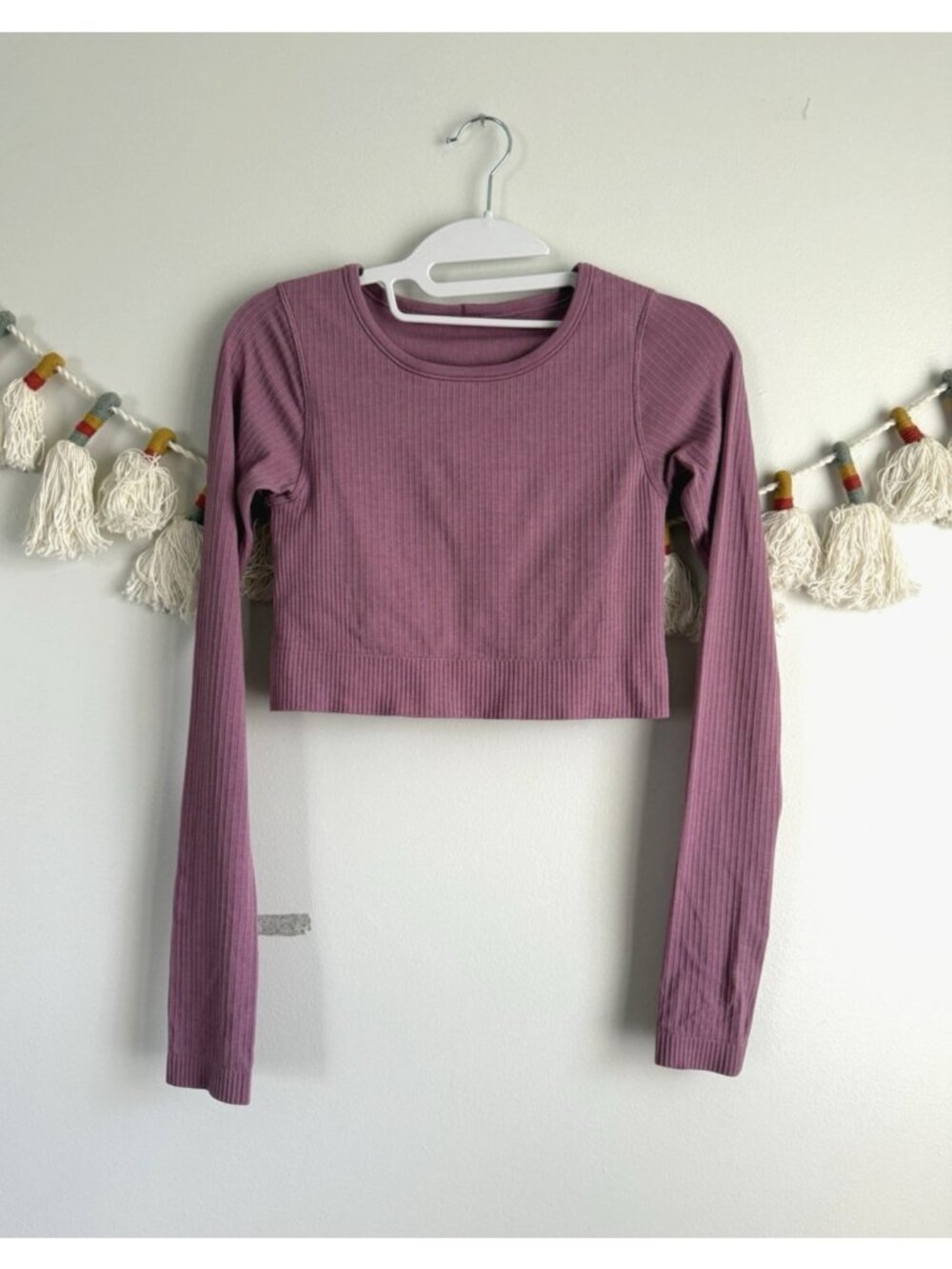 Lululemon Ebb to Street Long-Sleeve Shirt Velvet Dust Lined Seamless Yoga Sporty